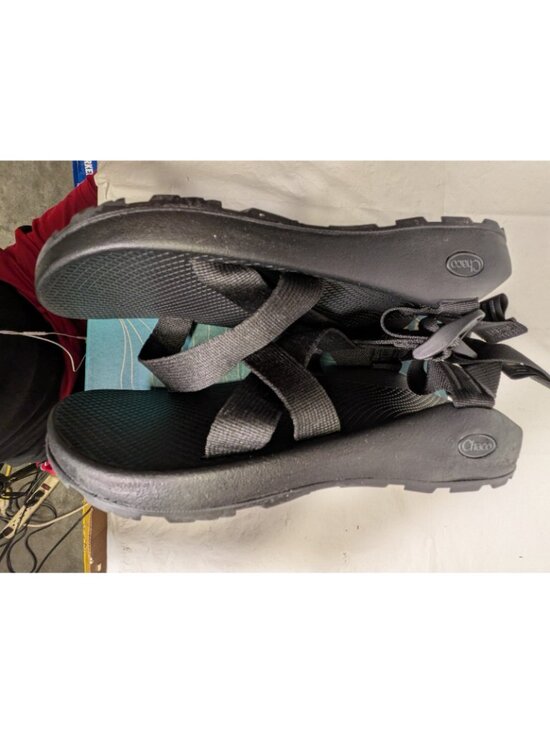 Chaco Z/Cloud Men\'s Banded Sandals - Size M 11, Solid Black Hiking Outdoors main image 6